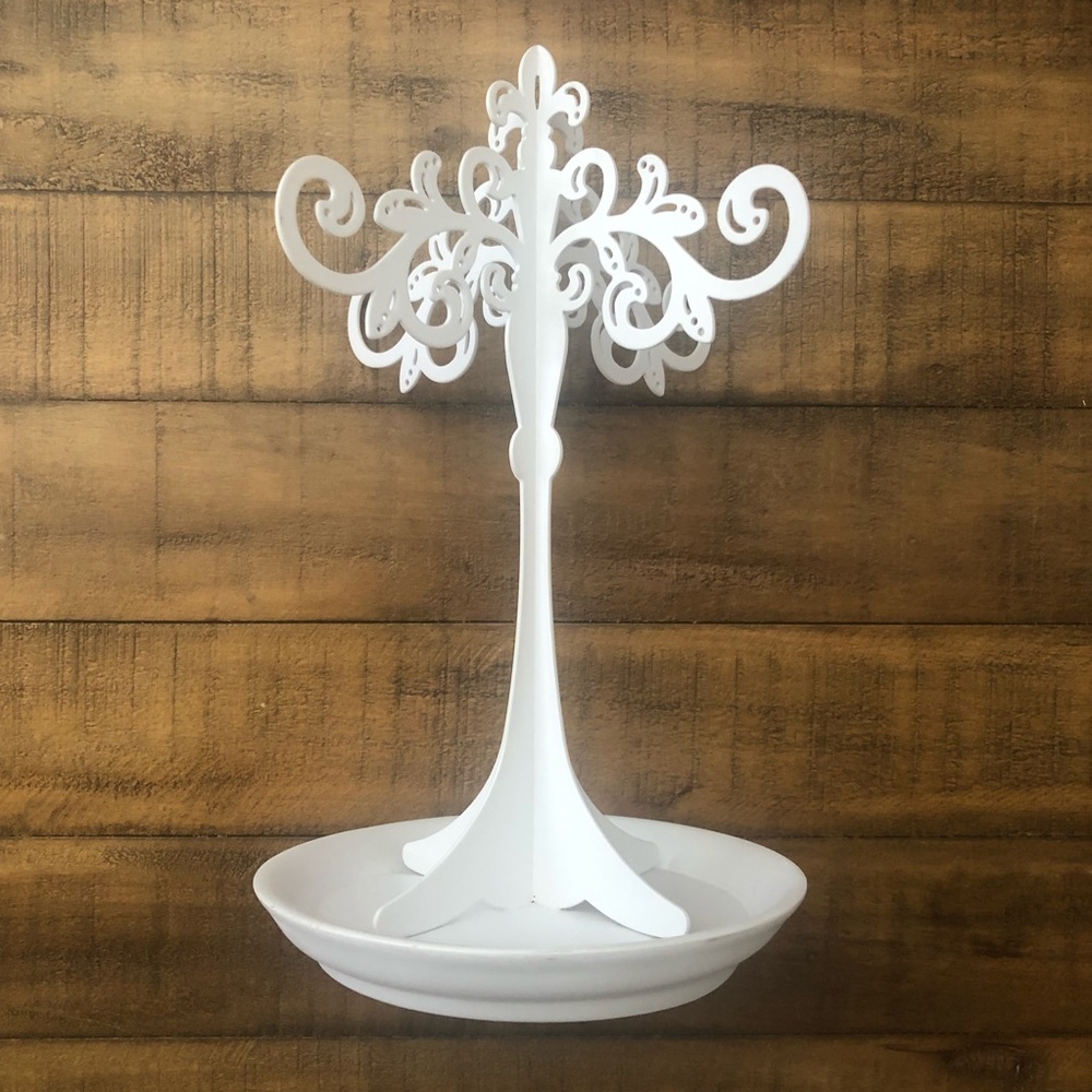 White jewelry tree